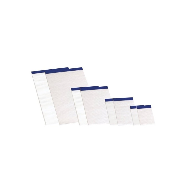Enri A5 sans Couverture Bloc-Notes Agrafé - Format A5 - 80 Feuilles - Papier Uni