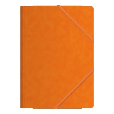 Dohe Chemises à Élastiques avec Trois Rabats - Format Folio - Carte de Première Qualité - Plastifiées - Fermeture à Élastiques