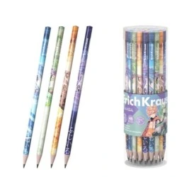 ErichKrause Manga Graphite Pencil - HB Lead - Triangular Barrel - Ergonomic Grip - Assorted Colours