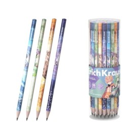 ErichKrause Manga Lápis de Grafite - Mina HB - Corpo Triangular - Pega Ergonómica - Cores Sortidas