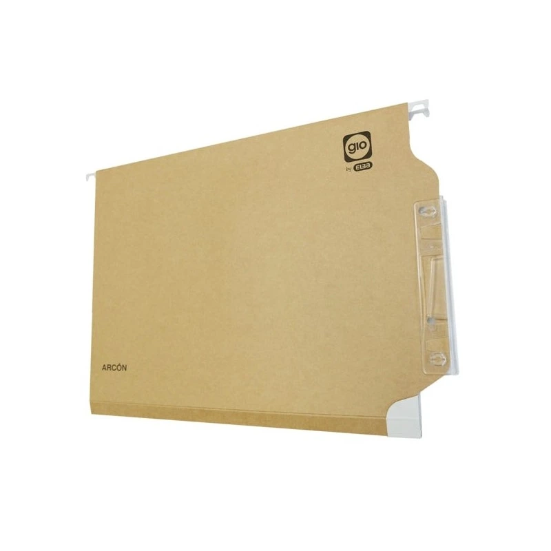 Gio By Elba Dossier Suspendu pour Armoire et Coffre A4 240gr - Fond en V - Capacité Max. 100 Feuilles - Carte Bicolore - Onglet