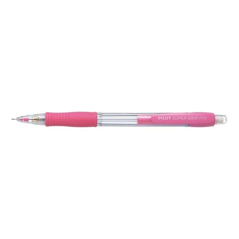 Pilot SuperGrip H185 Mechanical Pencil - 0.5mm Line - HB Lead - Pink Body