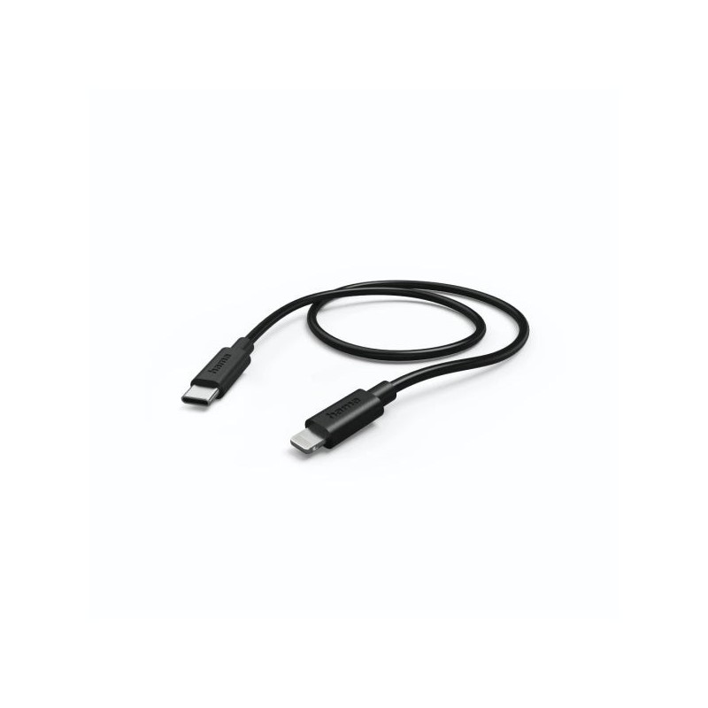 Hama Cabo USB-C para Lightning - Comprimento 0.75m - Velocidade até 480Mbps - Blindado - Cor Sortida