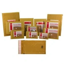 Bismark Bolsa Acolchada Kraft Nº20 350x470mm - Recubrimiento Interno de Laminas de Burbuja de Aire - Cierre Autoadhesivo
