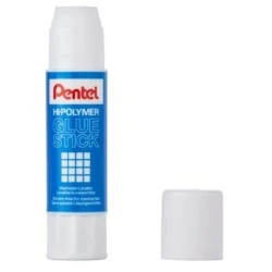 Pentel Hi-Polymer Colle en Bâton 25gr - Application Facile - Idéale pour le Bureau, la Maison et l'École - Transparente