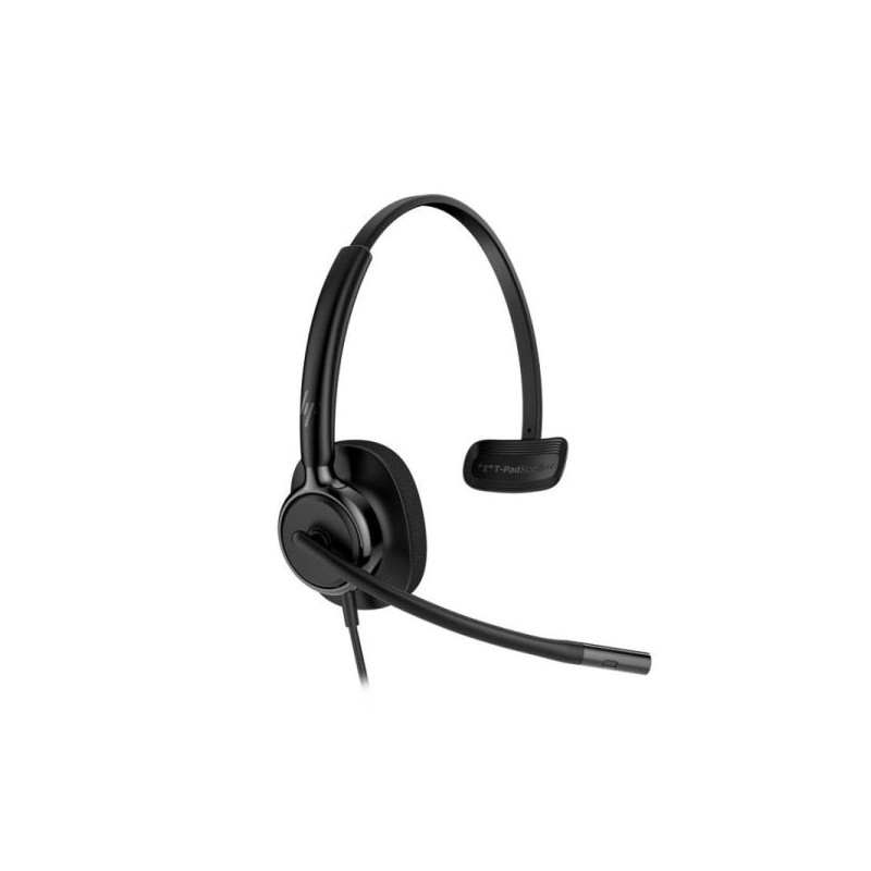 HP Poly Mission 415 Classic Mono Headset with Microphone - Padded Ear Cushion - Inline Controls