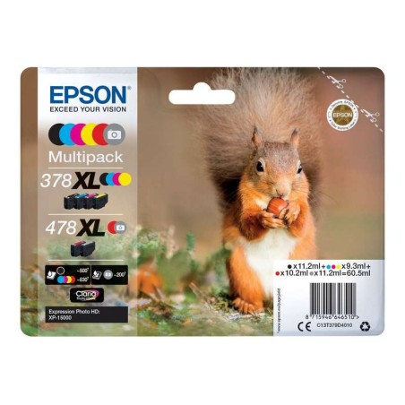 Epson 378XL/478XL Pack of 6 Original Ink Cartridges - C13T379D4010