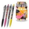 ErichKrause Butterfly Positive Vibe Porte-mine - Mine HB de 0.7mm - Gomme Intégrée - Ergonomique - Couleurs Assorties