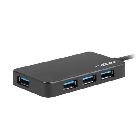 Natec Moth Hub USB - 4 Puertos USB 3.0 - Color Negro
