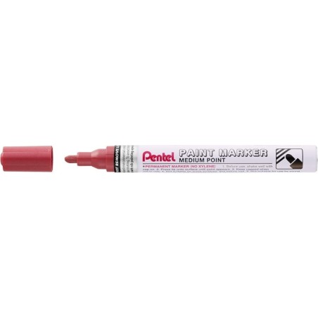 Pentel Paint Marker Marcador de Pintura - Punta Media 4.5mm - Permanente en todas las Superficies - Resistente a Luz y Agua