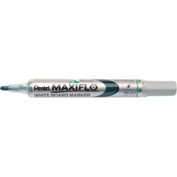 Pentel Maxiflo Whiteboard Marker - Bullet Tip - Line Width 2mm - Ink Flow Regulation - 50% Recycled Materials - Colour Green