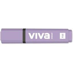 Molin Viva Marcador Fluorescente - Traço entre 1 e 5mm - Tinta com Base de Água - Cor Violeta