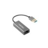 Natec Cricket Adaptador de Red Ethernet USB 3.0 a RJ45 1GB - Transferencia de Datos Rapida y Fiable - Color Gris