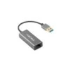Natec Cricket Adaptador de Rede Ethernet USB 3.0 para RJ45 1GB - Transferência de Dados Rápida e Fiável - Cor Cinzento