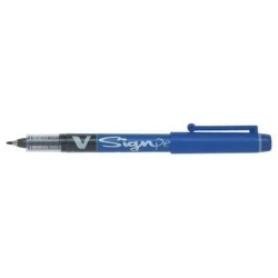 Pilot V-Sign Pen Fine Tip Marker - 2mm Fine Tip - 0.6mm Line Width - Blue
