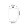 Oqonos Rouleau de Papier Thermique 75x60x12mm, Sans BPA, FSC