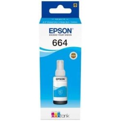 Epson T6642 Cyan Botella de Tinta Original - C13T664240