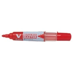 Pilot V-Board Master Begreen Whiteboard Marker - 6mm Round Tip - 2.3mm Line Width - 91% Recycled Plastic - Refillable - Red