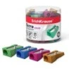 Erichkrause Ferro Color Taille-crayon en Aluminium avec Prise Ergonomique - Orifice de 8mm - Lame en Acier au Carbone