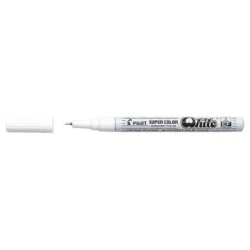 Pilot Super Color Marqueur Permanent Fin - Pointe de 1mm en Polyacétal - Encre très Dense et Opaque - Corps Métallique