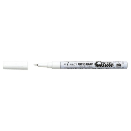 Pilot Super Color Rotulador Permanente Fino - Punta de 1mm de Poliacetal - Tinta muy Densa y Opaca - Cuerpo Metalico - Color