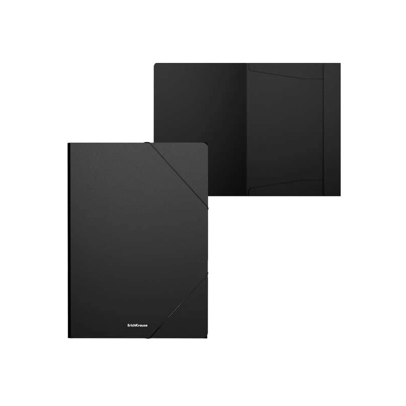 Erichkrause Matt Classic Pasta com Abas A4 - Fabricada em Polipropileno - Cor Preto