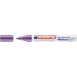 Edding 750 Rotulador Permanente - Punta Redonda - Trazo entre 2 y 4 mm. - Tinta Opaca - Secado Rapido - Color Violeta
