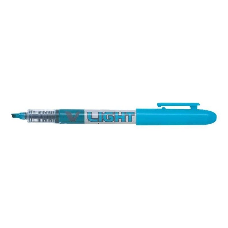 Pilot Marqueur Surligneur V-Light - Pointe Biseautée 3.60mm - Trait de 3.30mm - Couleur Bleu