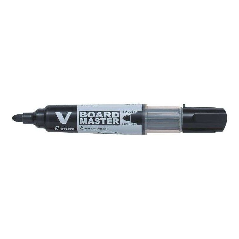 Pilot V-Board Master Begreen Whiteboard Marker - 6mm Round Tip - 2.3mm Line Width - 91% Recycled Plastic - Refillable - Black