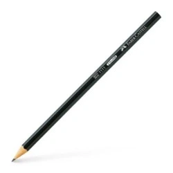 Faber-Castell Castell 1111 Crayon Graphite HB - Mine Résistante à la Casse - Corps Finition Noire