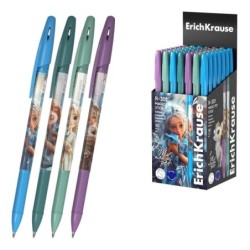 ErichKrause R-301 Stick Magic Pet Stylo à Bille avec Capuchon - Modèles Assortis - Tracé 0.35mm - Encre à Séchage Rapide