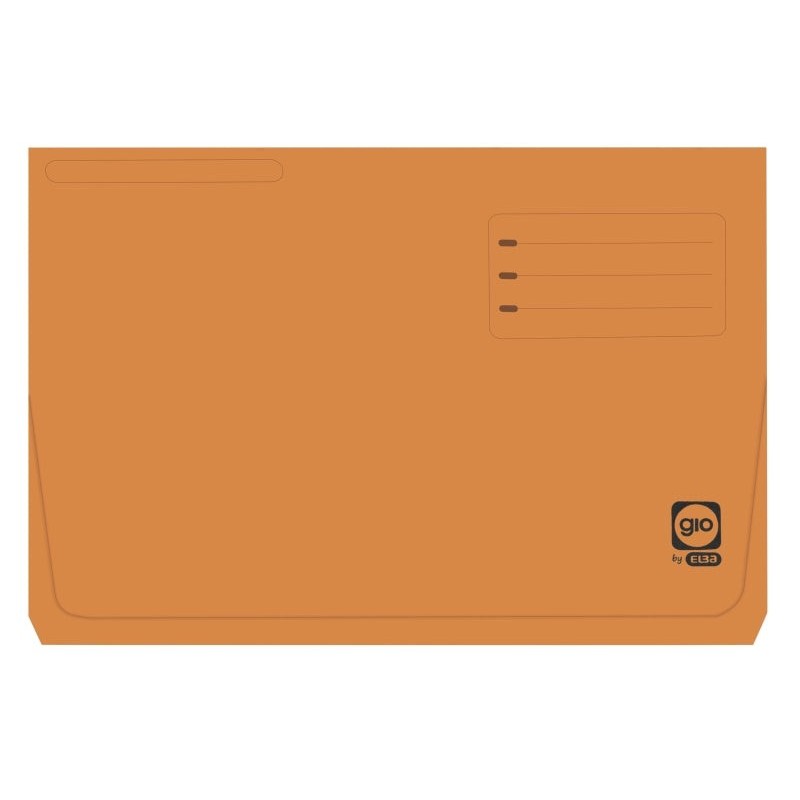 Gio By Elba Sous-chemise avec Pochette et Rabat Folio Orange - Carte Résistante de 320gr - Pochette et Rabat pour une Meilleure