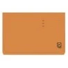 Gio By Elba Subcarpeta con Bolsa y Solapa Folio Naranja - Resistente Cartulina de 320gr - Bolsa y Solapa para Mayor Proteccion
