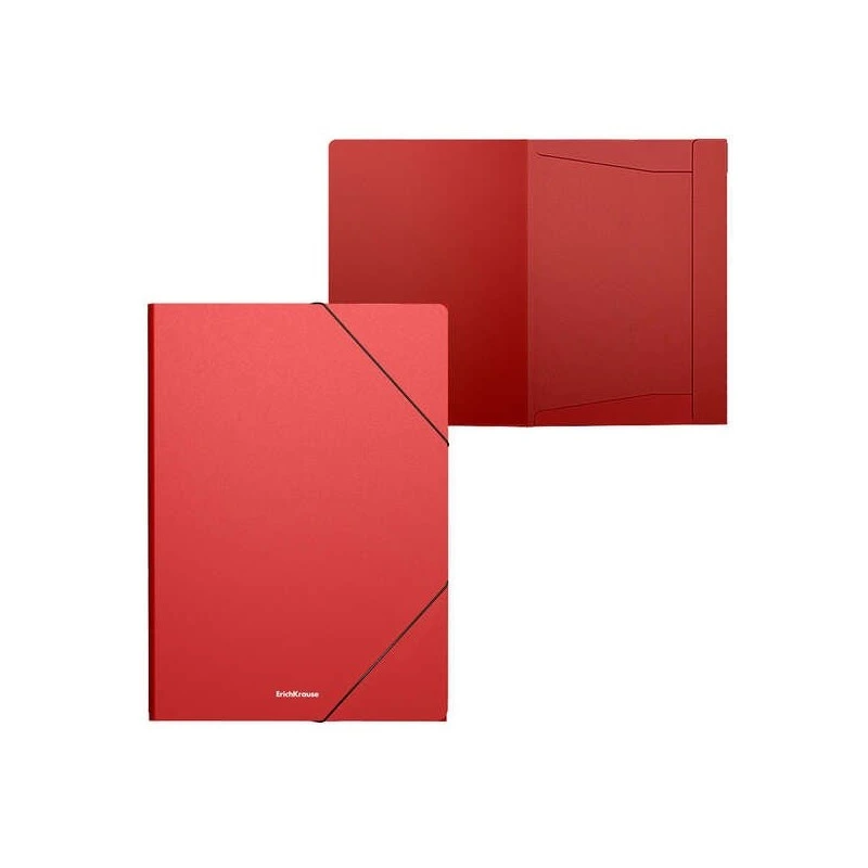 Erichkrause Matt Classic Chemise à Rabats A4 - Fabriquée en Polypropylène - Couleur Rouge