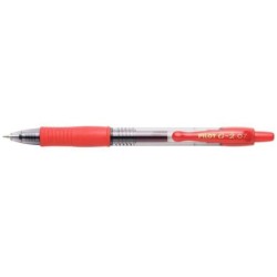 Pilot Boligrafo de Gel G2 Rollerball Retractil - Recargable - Punta de Bola Redonda 0.7mm - Trazo 0.32mm - Grip Ergonomico