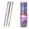 ErichKrause Galaxy Lapiz de Grafito con Goma de Borrar - Mina HB - Cuerpo Triangular - Plastico - Agarre Ergonomico - Faciles