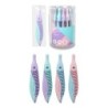 ErichKrause Pastel Compas Escolar - Cuerpo de Plastico - Estuche de PVC - 122mm de Longitud - Radio Maximo de 150mm - Colores