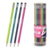 ErichKrause Panda Hugs Lápis de Grafite com Borracha - Mina HB - Corpo Redondo - Pega Ergonómica - Cores Sortidas