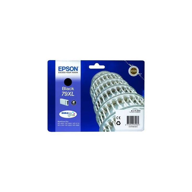 Epson T7901 (79XL) Noir Cartouche d'encre Original - C13T79014010