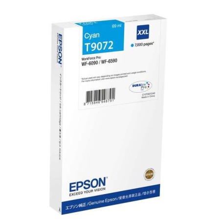 Epson T9072 Cyan Cartouche d'encre Original - C13T907240