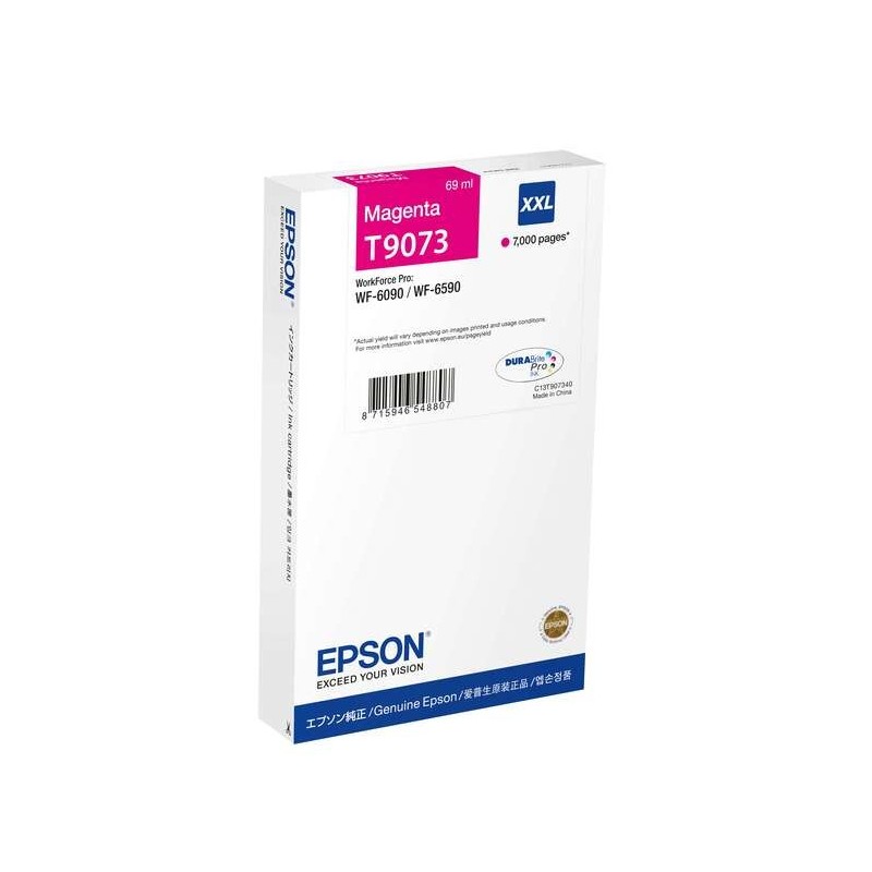 Epson T9073 Magenta Cartouche d'encre Original - C13T907340