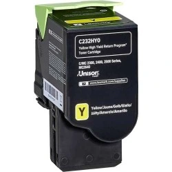 Lexmark C2325/C2425/C2535/MC2325/MC2425/MC2535/MC2640 Yellow Toner Cartridge Original - C232HY0
