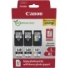 Canon PG-540L/CL-541XL Multipack de 3 Tinteiros Originais + 50 Folhas de Papel Fotográfico - 5224B015