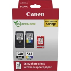 Canon PG-540/CL-541 Pack de 2 Tinteiros Originais + 50 Folhas de Papel Fotográfico - 5225B013