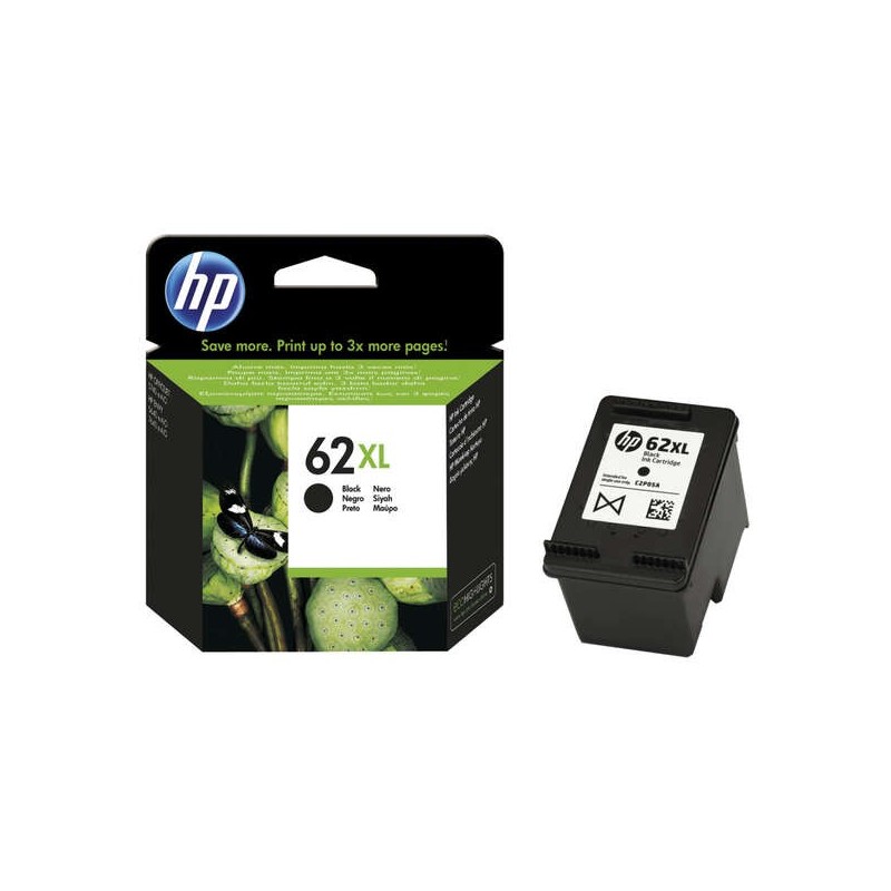 HP 62XL Tinteiro Preto Original - C2P05AE