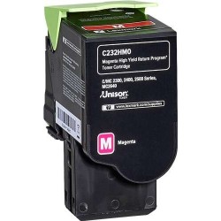 Lexmark C2325/C2425/C2535/MC2325/MC2425/MC2535/MC2640 Magenta Toner Cartridge Original - C232HM0