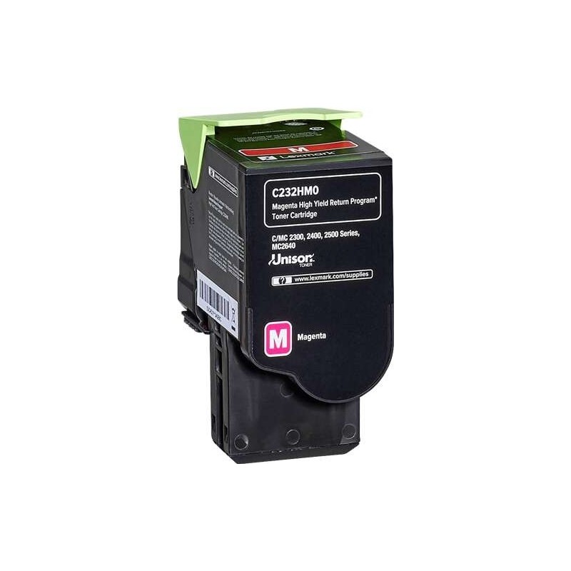 Lexmark C2325/C2425/C2535/MC2325/MC2425/MC2535/MC2640 Magenta Toner Original - C232HM0