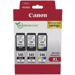 Canon PG-545XL/CL-546XL Multipack de 3 Tinteiros Originais - 8286B013