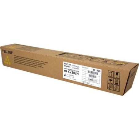 Ricoh Aficio MP-C2503SP/MP-C2003SP/MP-C2004SP/MP-C2504SP Yellow Toner Cartridge Original - 841926