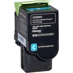 Lexmark C2325/C2425/C2535/MC2325/MC2425/MC2535/MC2640 Cyan Toner Cartridge Original - C232HC0